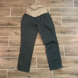 Size 10 MATERNITY green chinos